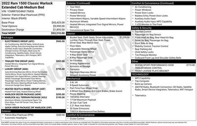 2022 RAM 1500 Classic Warlock