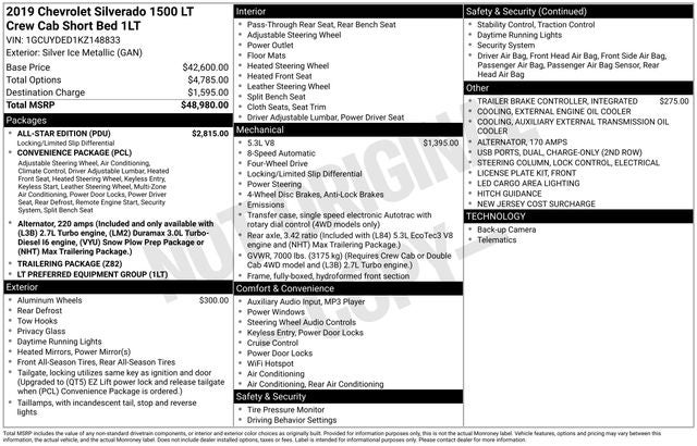 2019 Chevrolet Silverado 1500 LT