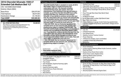 2016 Chevrolet Silverado 1500 LT LT1