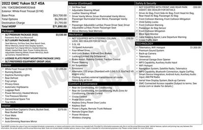 2022 GMC Yukon SLT