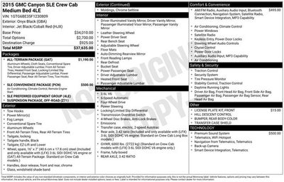 2015 GMC Canyon SLE1