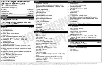 2019 GMC Canyon All Terrain