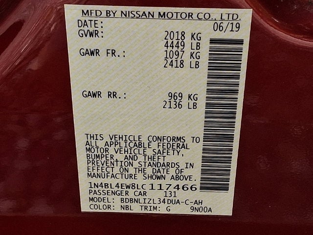 2020 Nissan Altima 2.5 SL