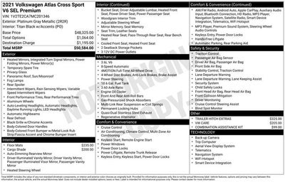 2021 Volkswagen Atlas Cross Sport 3.6L V6 SEL Premium