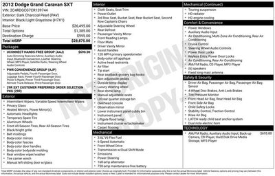 2012 Dodge Grand Caravan SXT