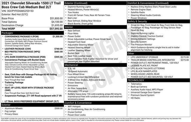 2021 Chevrolet Silverado 1500 LT Trail Boss