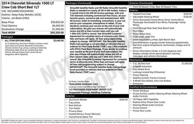 2014 Chevrolet Silverado 1500 LT LT1