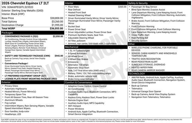 2026 Chevrolet Equinox LT