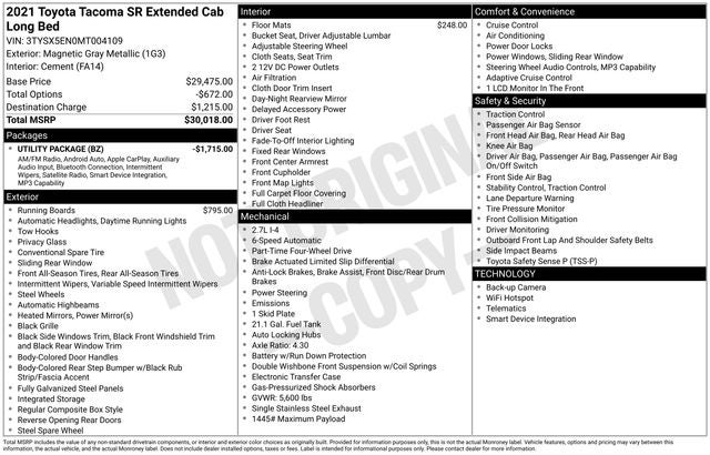 2021 Toyota Tacoma SR