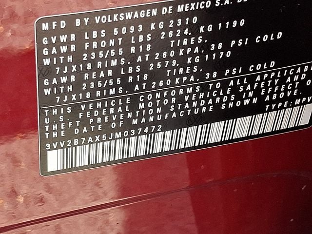 2018 Volkswagen Tiguan 2.0T SEL 4Motion