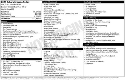 2023 Subaru Impreza Base