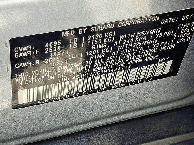 2017 Subaru Outback 2.5i Limited