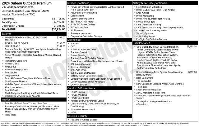 2024 Subaru Outback Premium