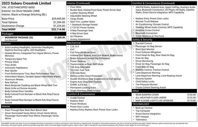2023 Subaru Crosstrek Limited