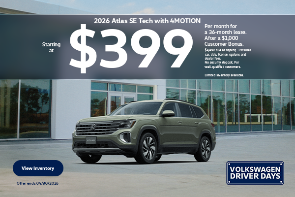 Atlas $399/36 after $1,000CB
